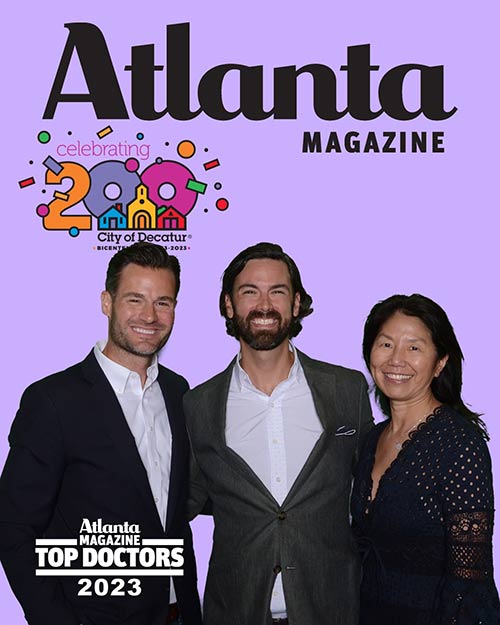 Atlanta Magazine Cover for 2024 showing all three doctors 