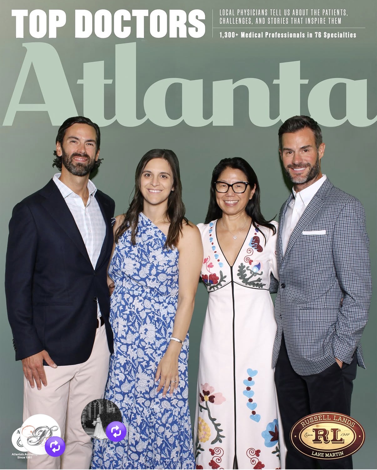 Atlanta Magazine Cover for 2026 showing four doctors